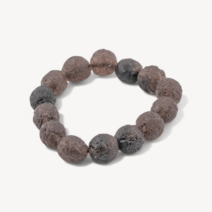 Bracciale Elastico Di Muscovite (Martian Meteorite) Scuro 13-14mm