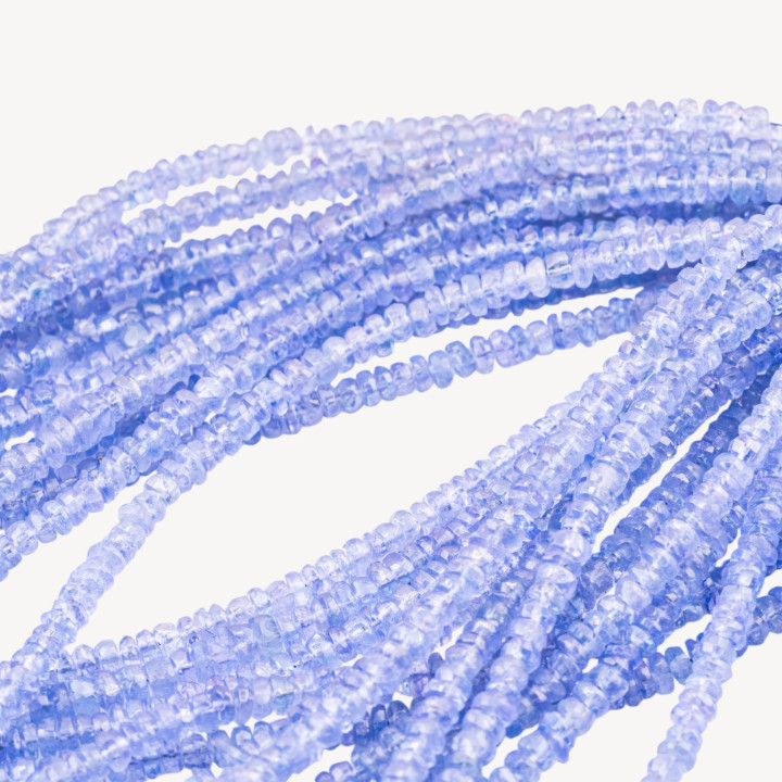 Tanzanite Rondelle Sfaccettate 3-4mm