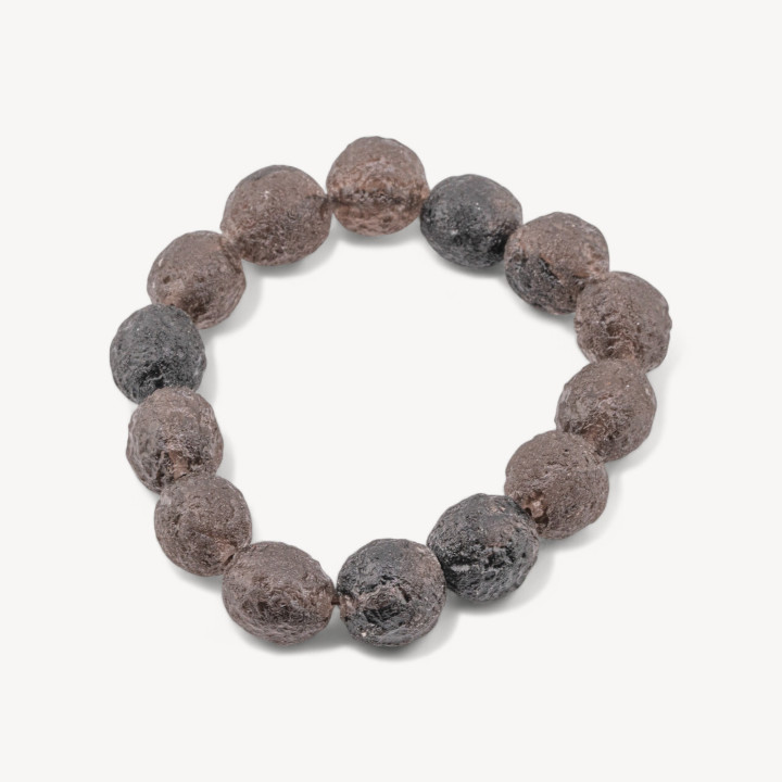 Bracciale Elastico Di Muscovite (Martian Meteorite) Scuro 13-14mm