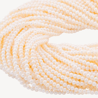 Perle Di Fiume Tonde 2,8-3,2mm AA+ Bianco