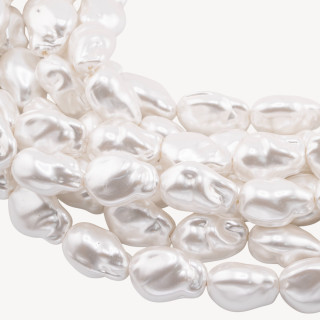 Perle di Maiorca Bianca Gocce Barocche