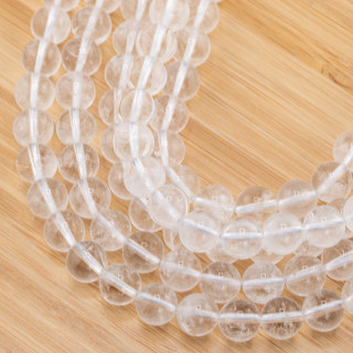 Cristallo di Rocca Tondo Liscio  8mm