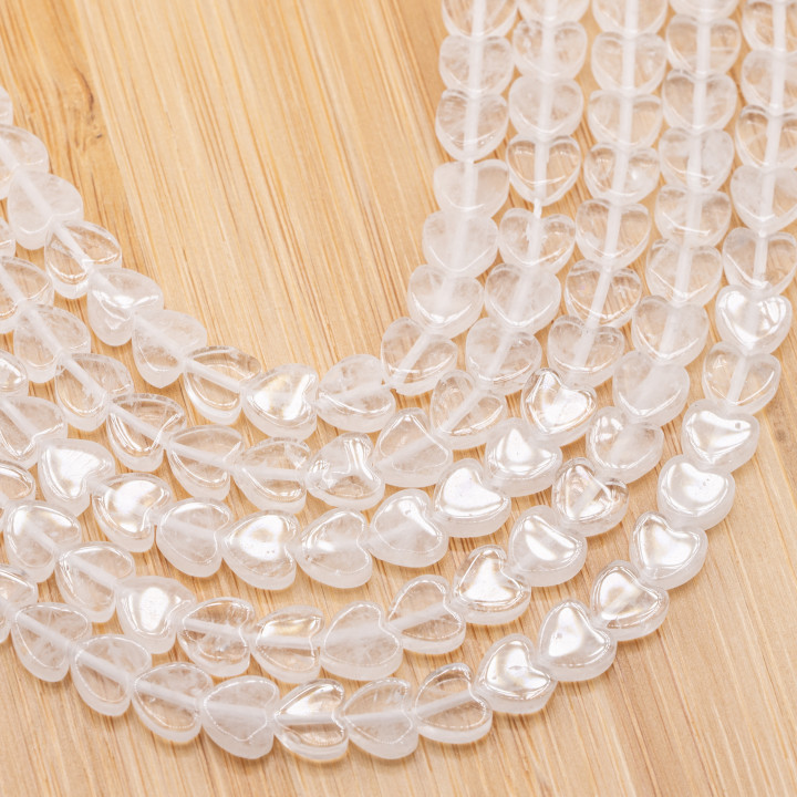 Cristallo Di Rocca Cuore Piatto Liscio 6mm