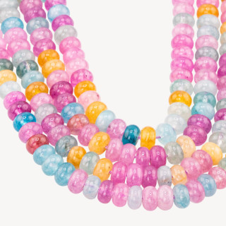 Cristallo Di Rocca Mix Color Chiaro Rondelle 8x5mm