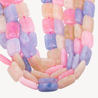 Giada Rettangolo Piatto Liscio 13x18mm Berillo