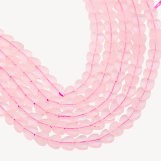 Quarzo Rosa Cuore Piatto Liscio 6mm