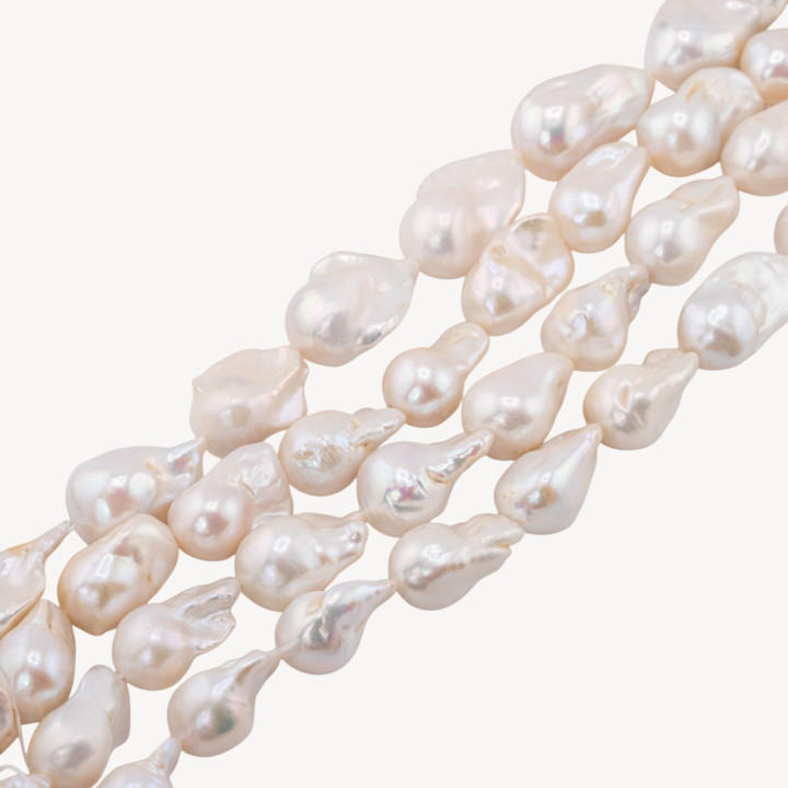 Perle Di Fiume Barocche Naturali TBG Bianco 80-90gr per Creazioni Gioielli DIY