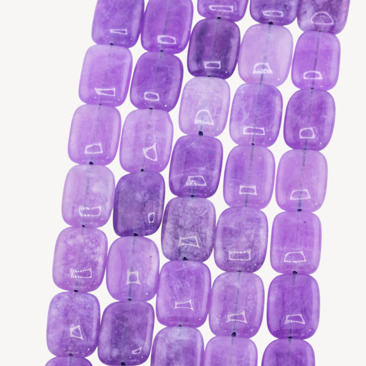 Giada Rettangolo Piatto Liscio 13x18mm Viola