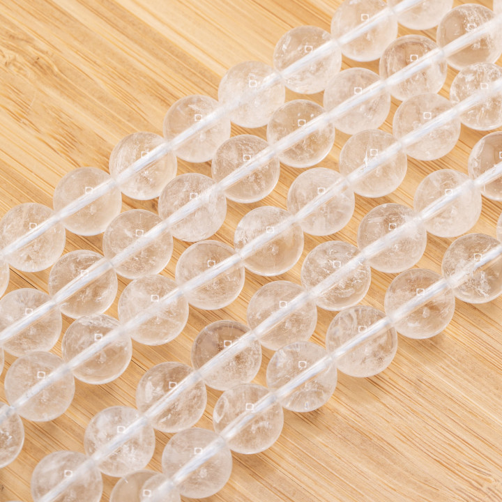 Cristallo di Rocca Tondo Liscio  8mm