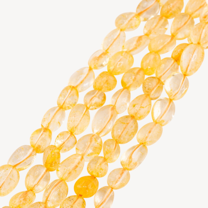 Cristallo Di Rocca Topazio Giallo Sasso Burattato 8-10mm