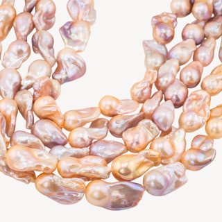 Perle Di Fiume Barocche Naturali TBG Bronzo Iridescente 70-80gr per Creazioni Gioielli DIY