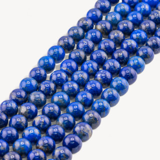 Lapislazzuli Blu Naturale prima scelta Tondo Liscio 10mm