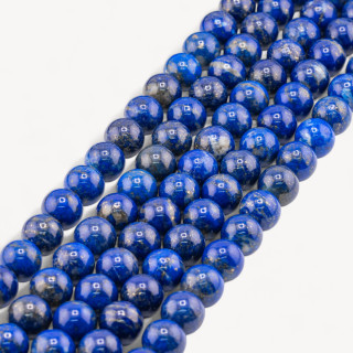 Lapislazzuli Blu Naturale prima scelta Tondo Liscio 8mm