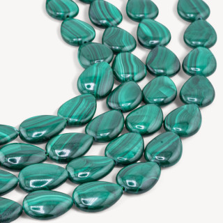 Malachite Goccia Piatta 10x14mm
