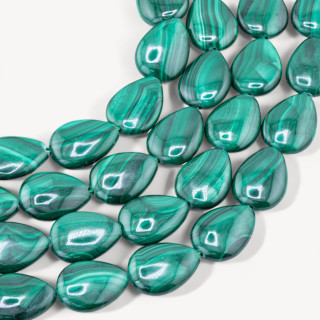 Malachite Goccia Piatta 12x16mm