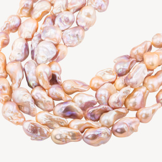 Perle Di Fiume Barocche Naturali TBG Bronzo Iridescente 110-120gr per Creazioni Gioielli DIY