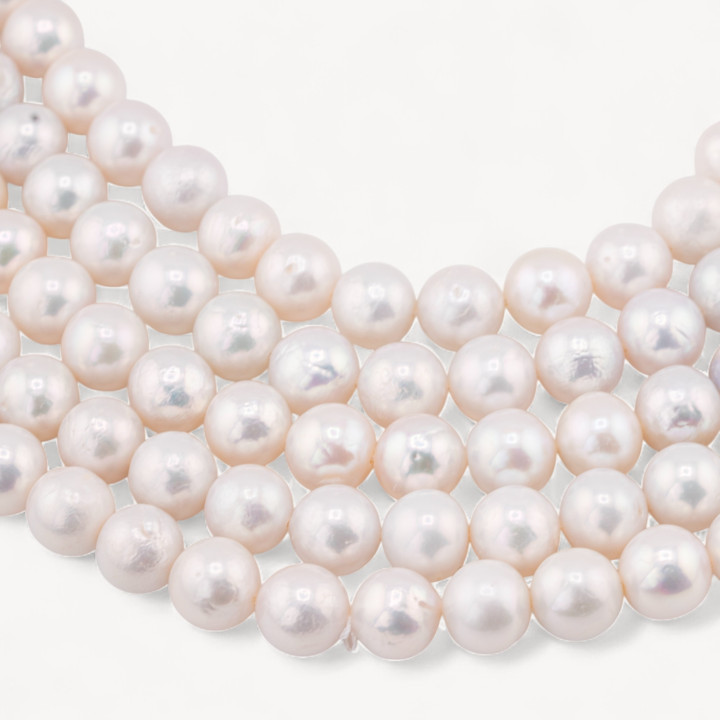 Perle Di Fiume Barocche Tonde 9-10mm