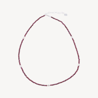 Collana con Pietre Dure E Perle Di Fiume Con Chiusura e Catenina In Bronzo