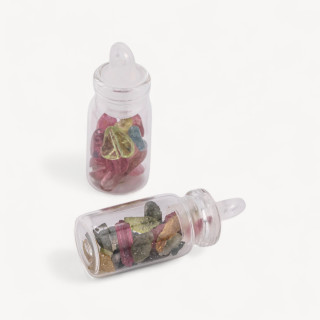 Ciondolo Pendente Bottiglietta con Pietre Dure 10x28mm 12pz Tormalina Intensa