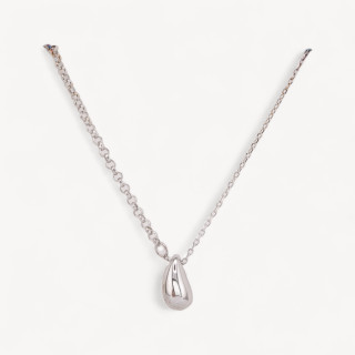 Collana Di Argento 925 Con Pendente Collezione Luna Con Goccia Rodiata