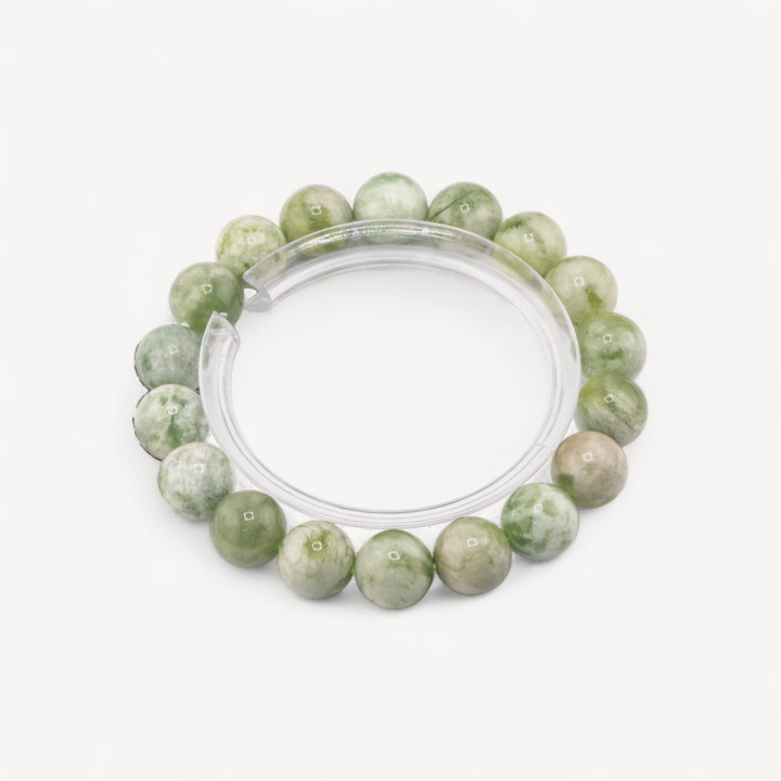 Bracciale Di Giada Canadese Naturale 11mm