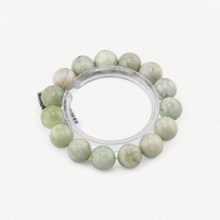 Bracciale Di Giada Canadese Naturale 14mm