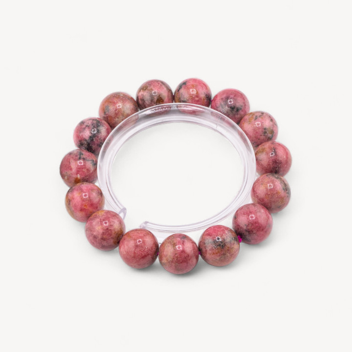 Bracciale Di Rodonite Naturale 13mm
