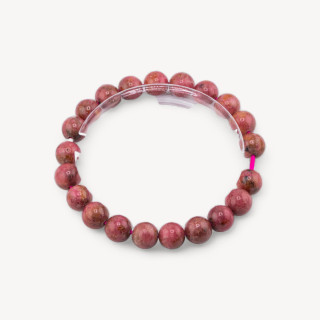 Bracciale Di Rodonite Naturale 9mm
