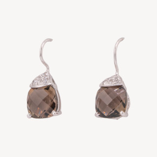 Orecchini Di Argento 925 Con Zirconi Made in ITALY Fume'