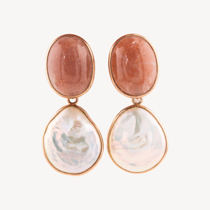 Orecchini Di Argento 925 Made in ITALY con Perle Naturali