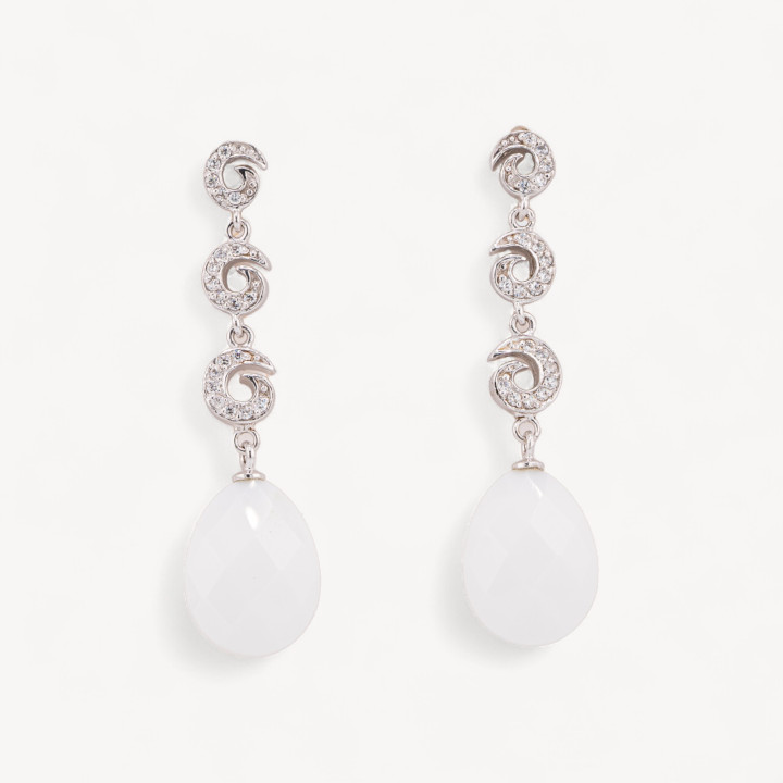 Orecchini Di Argento 925 Made in ITALY Bianco