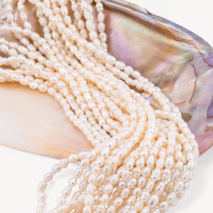 Perle Chicco Di Riso 3,5-4x5,5mm Rigato