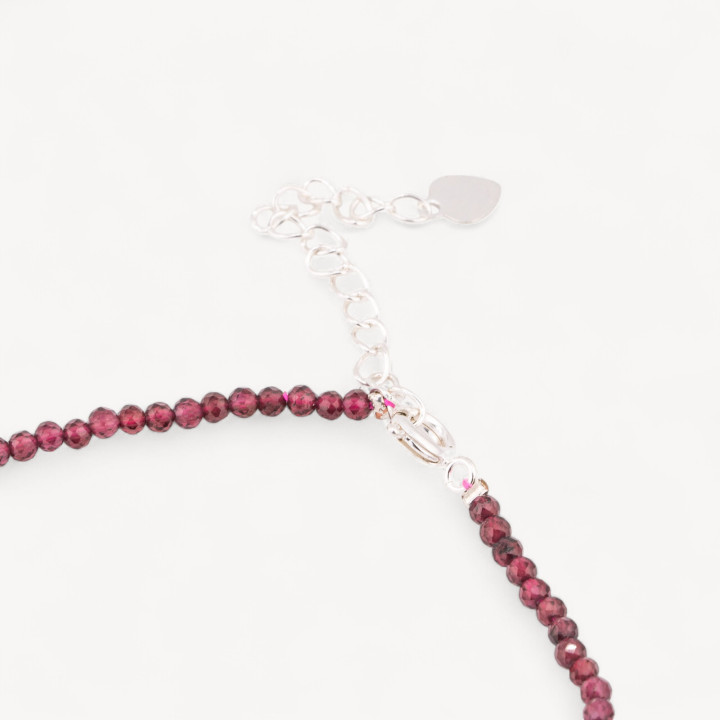 Collana con Pietre Dure E Perle Di Fiume Con Chiusura e Catenina In Bronzo