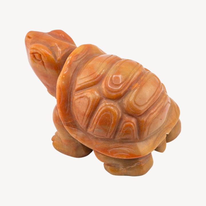 Soprammobile Tartaruga Di Pietra Dura 5'' Lunghezza 16cm Circa MOD.3