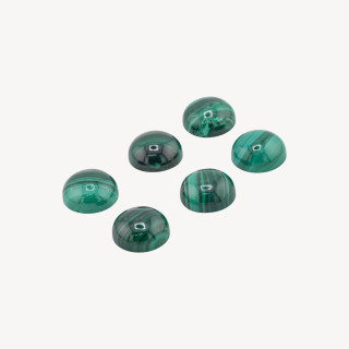 Cabochon Di Malachite Tondo 8mm 10pz
