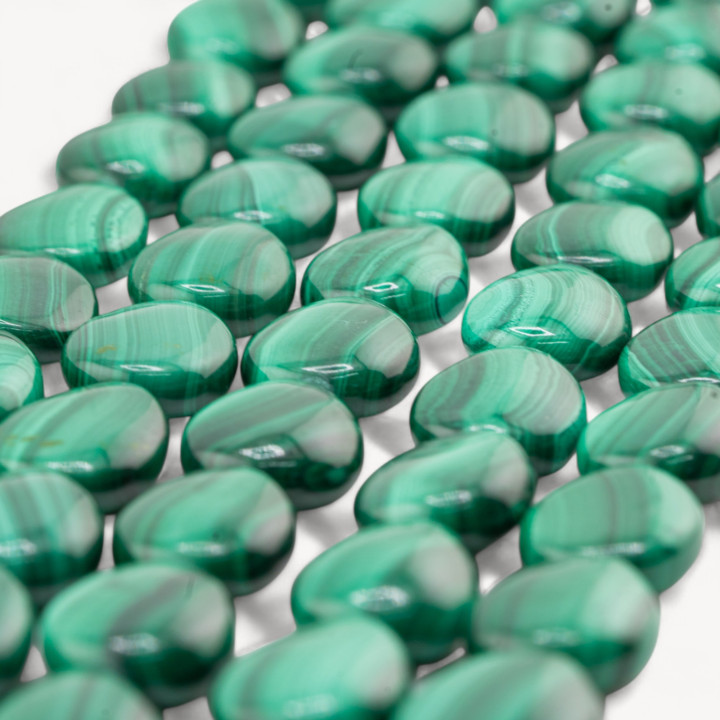 Malachite Goccia Piatta 12x16mm