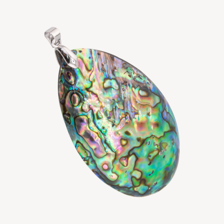Ciondolo Pendente Conchiglia di Abalone Naturale 36x68mm