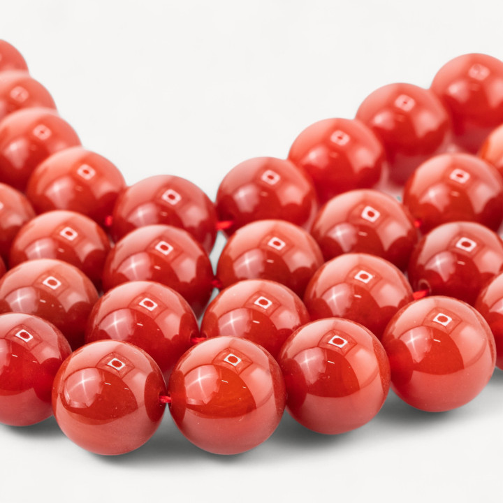 Red Carnelian Στρογγυλό Λείο 16mm