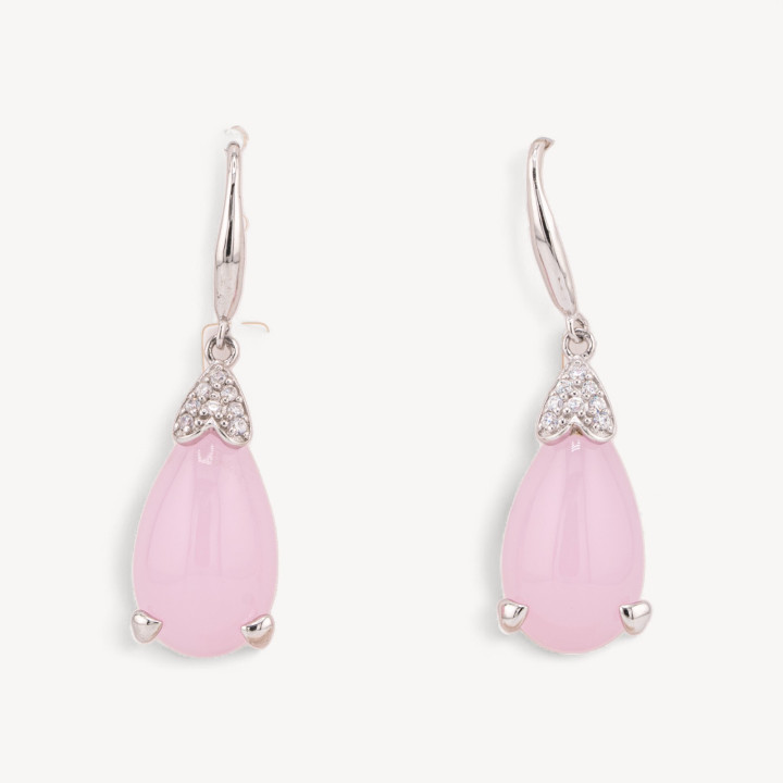 Orecchini Di Argento 925 Made in ITALY Rosa
