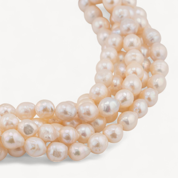 Perle Di Fiume Barocche Goccine 7-7,5mm