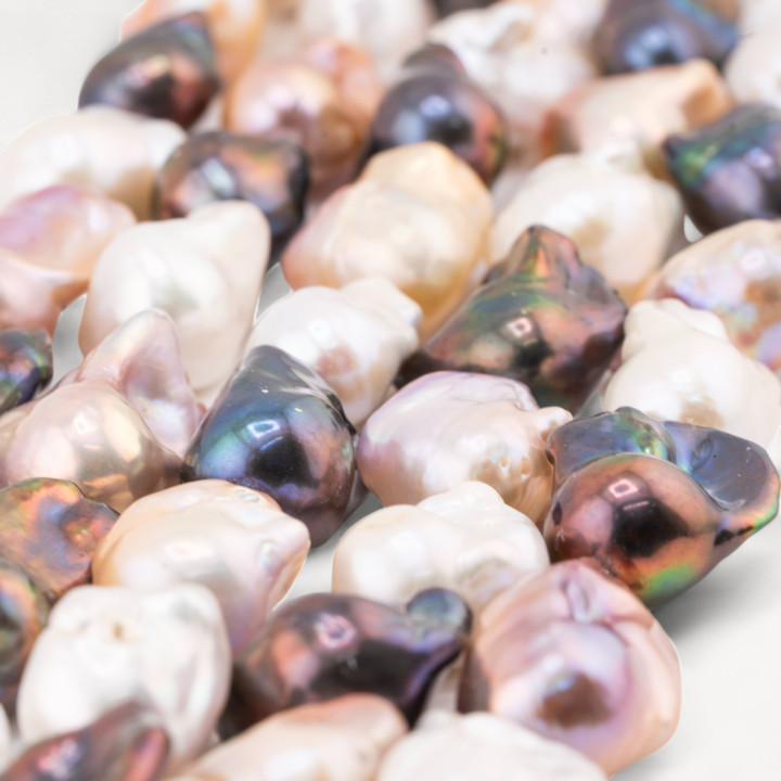 Perle Di Fiume Barocche Naturali TBG Multicolor 110-120gr per Creazioni Gioielli DIY