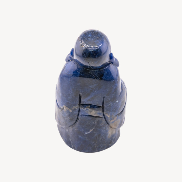 Soprammobile Statua Incise a Mano Buddha Di Pietre Naturali 11x5cm 1pz Lapislazzuli