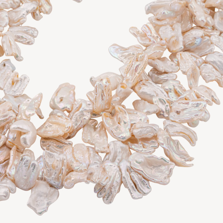 Perle Di Fiume Barocche Piatte Linea Economica Bronzo MOD2176B