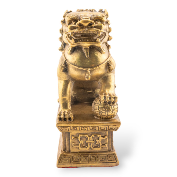 Soprammobile Statua Di Ottone Animalier 16cm