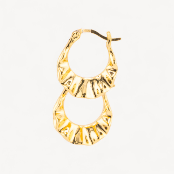 Orecchini Di Argento 925 Collezione Luna Foglia Arricciata