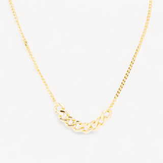 Collana In Argento 925 Con Catena Dorata