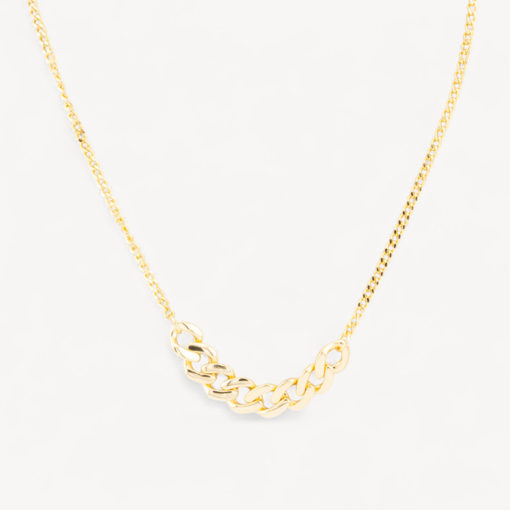 Collana In Argento 925 Con Catena Dorata