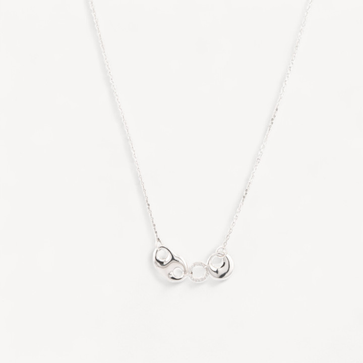 Collana In Argento 925 Con Pendenti Con Zirconi MOD3889