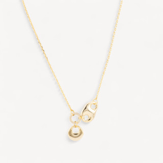 Collana In Argento 925 Con Pendenti Con Zirconi MOD3889 Dorata