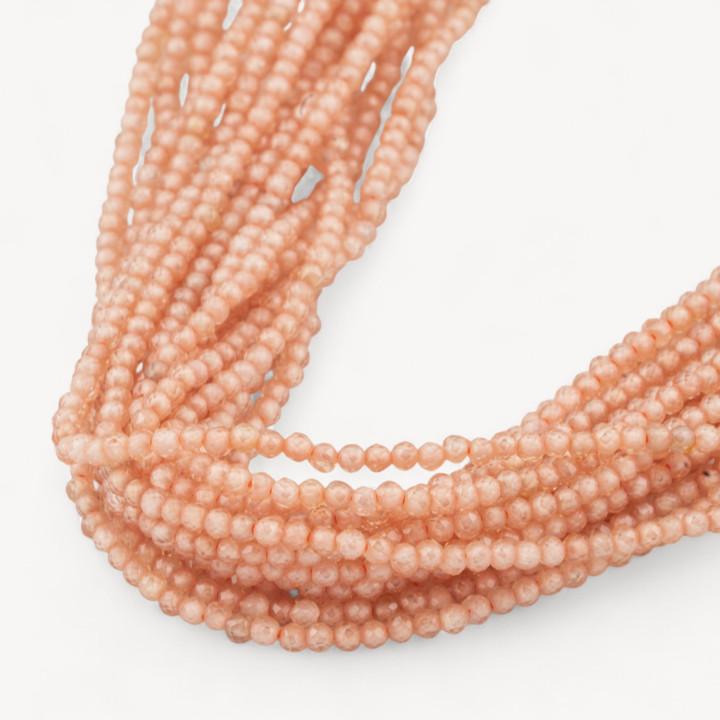 Zirconi Perline Sfaccettate 3mm Champagne